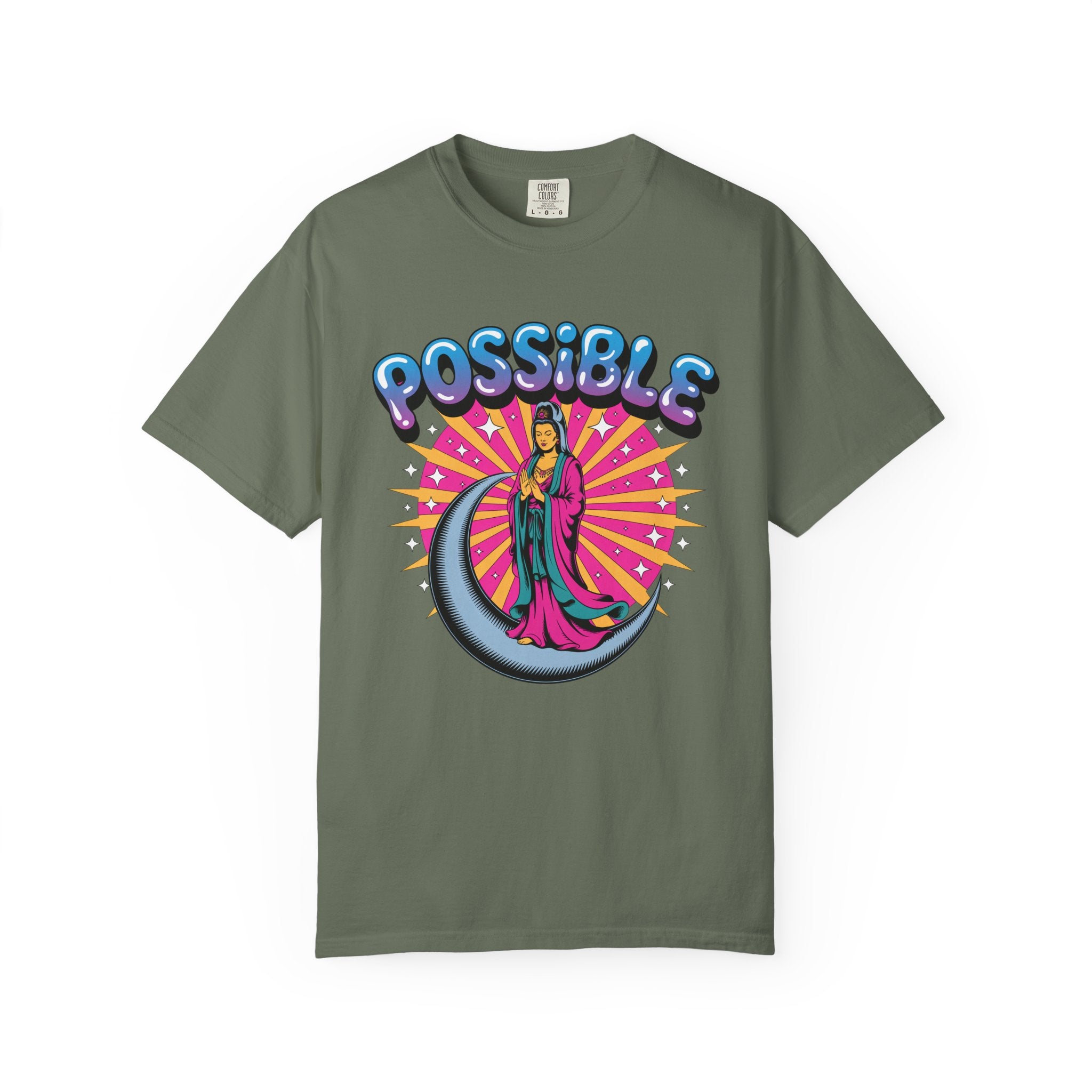 Quan Yin Retro Graffiti T-Shirt — "Everything the heart can imagine is possible"