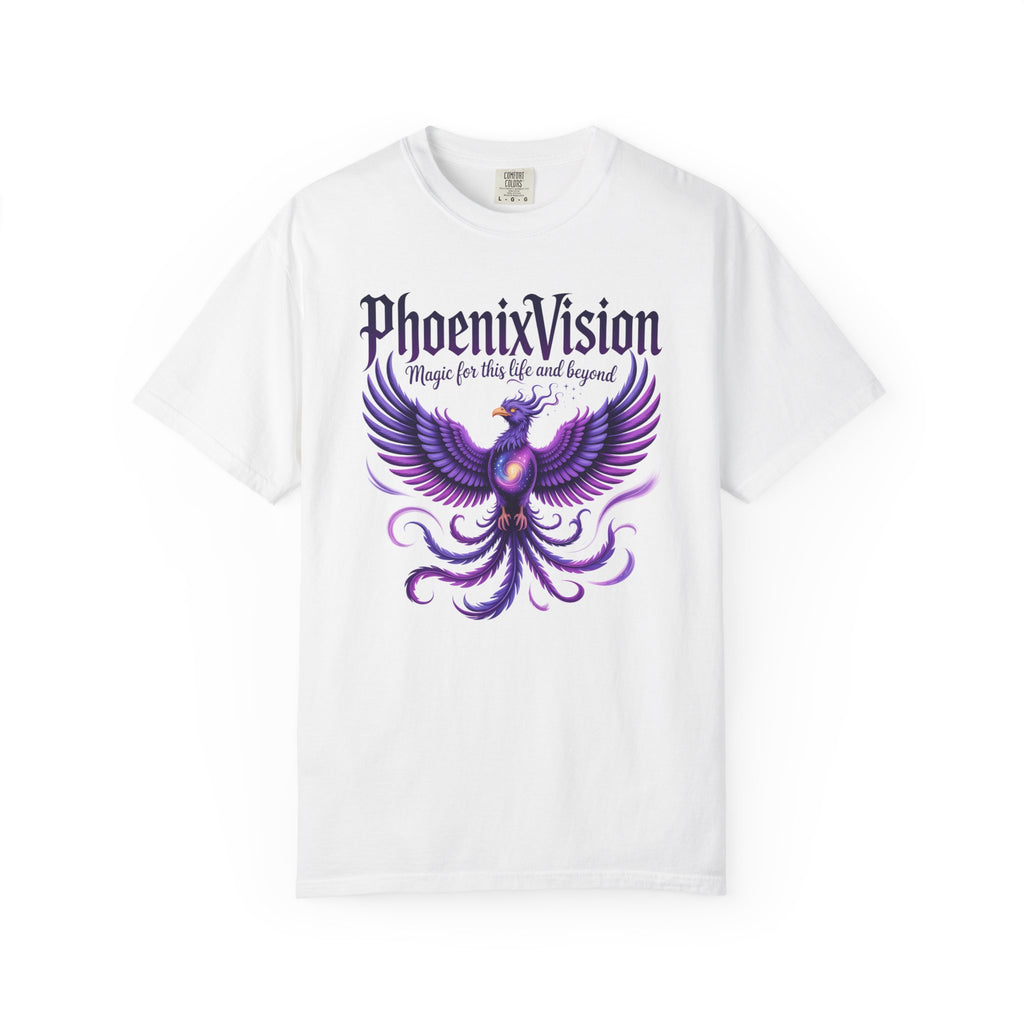 Phoenix Vision Graphic T-Shirt – Purple Phoenix "Magic from this Life and Beyond"