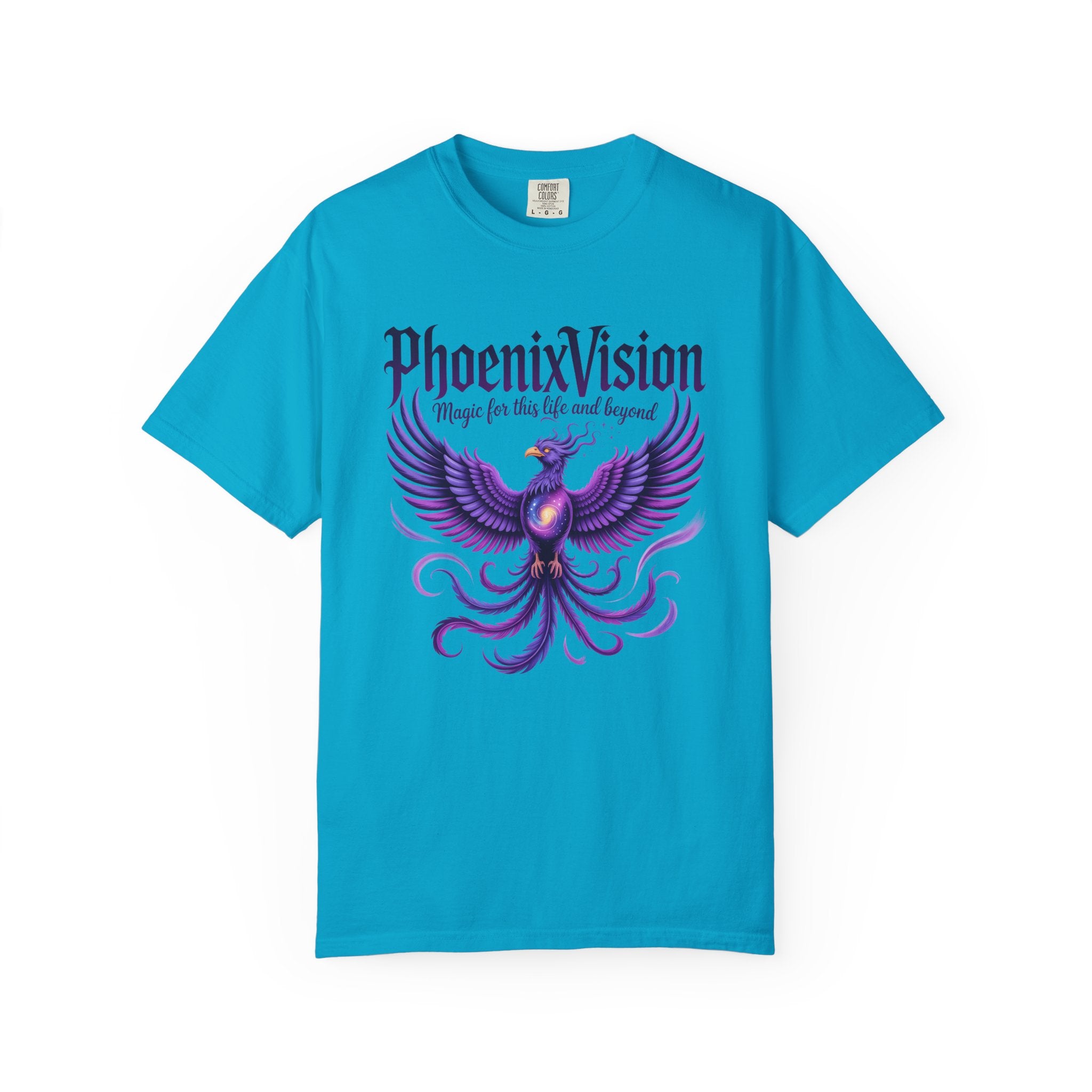 Phoenix Vision Graphic T-Shirt – Purple Phoenix "Magic from this Life and Beyond"