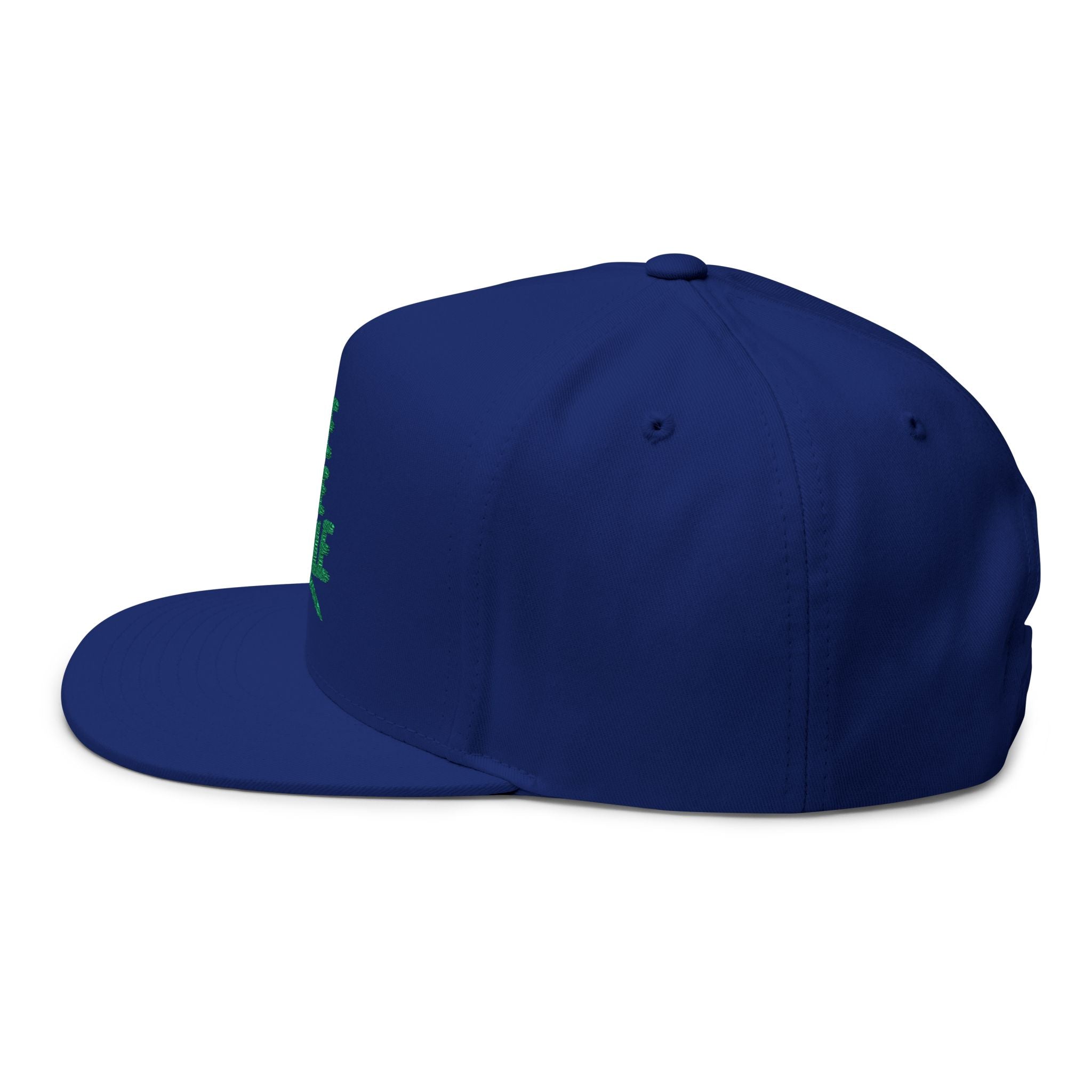 Flat Bill Cap - "Be The Smile" Embroidered Snapback Hat