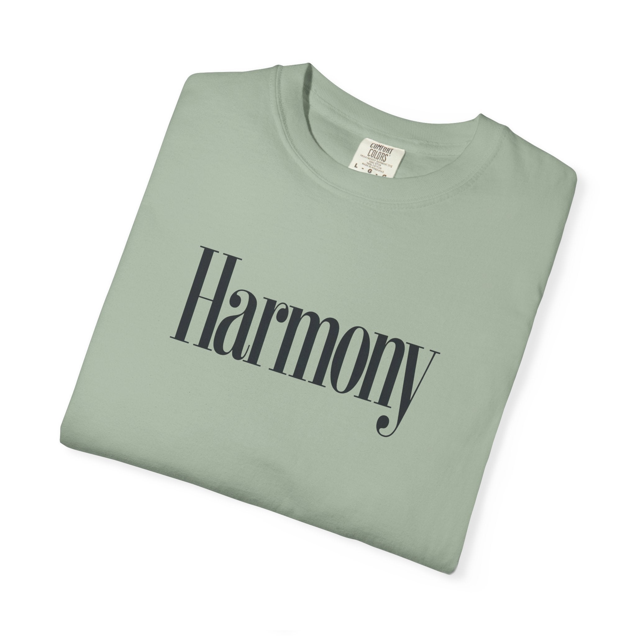 Harmony T-Shirt — Positive Message Garment-Dyed Tee