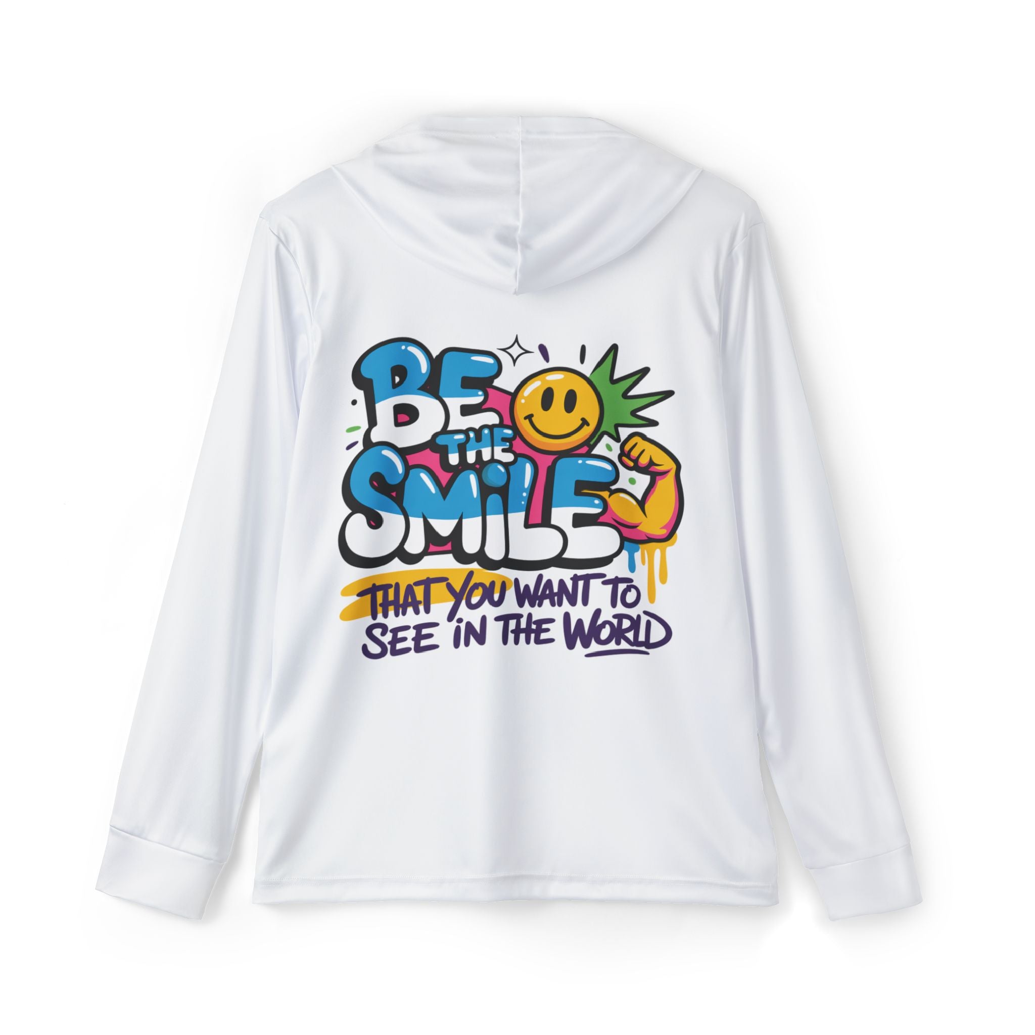 Be The Smile Beach Hoodie — Men's lightweight UV ultra comfort shirt
