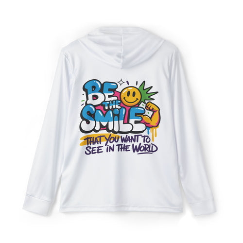Be The Smile Beach Hoodie — Men's lightweight UV ultra comfort shirt
