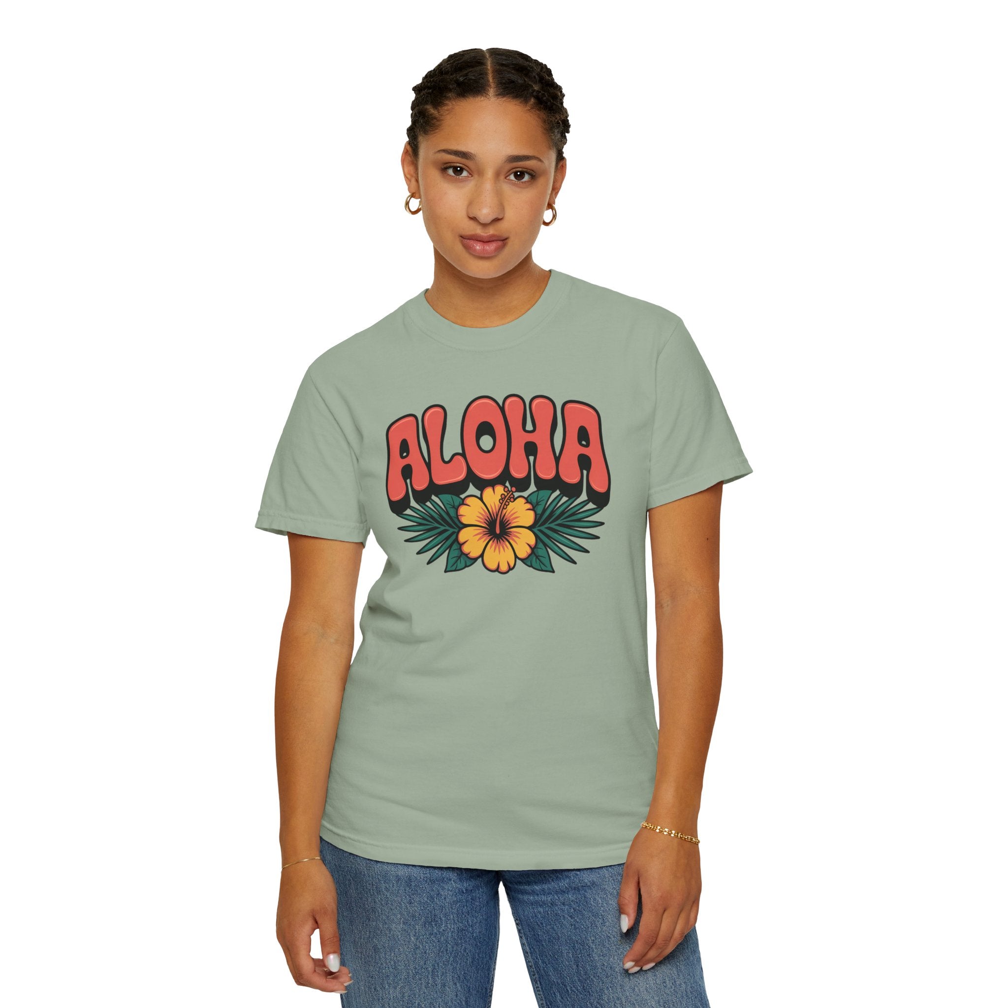 Aloha T-Shirt — Positive Message Garment-Dyed Tee
