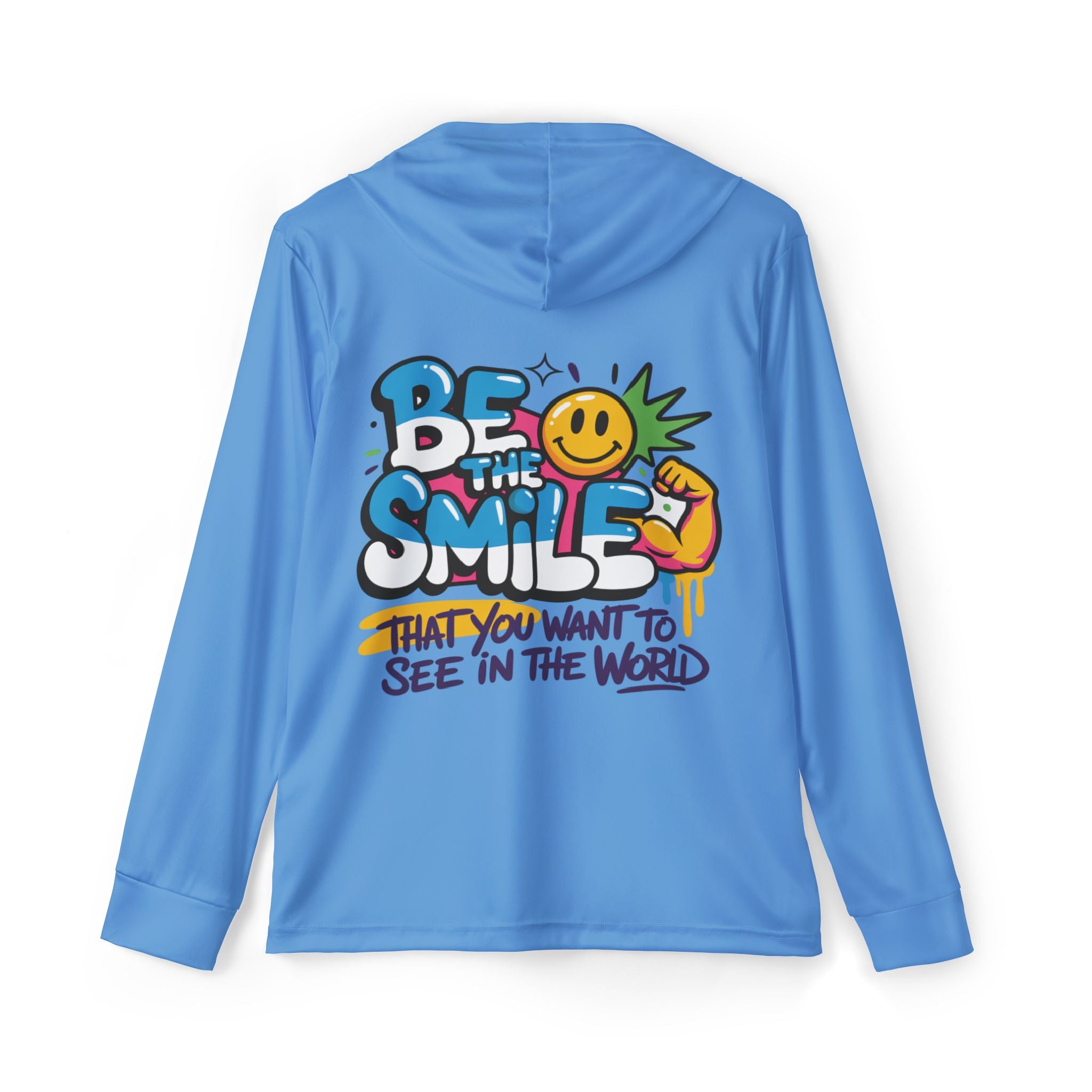 Be The Smile Beach Hoodie — Men's lightweight UV ultra comfort shirt
