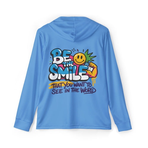 Be The Smile Beach Hoodie — Men's lightweight UV ultra comfort shirt