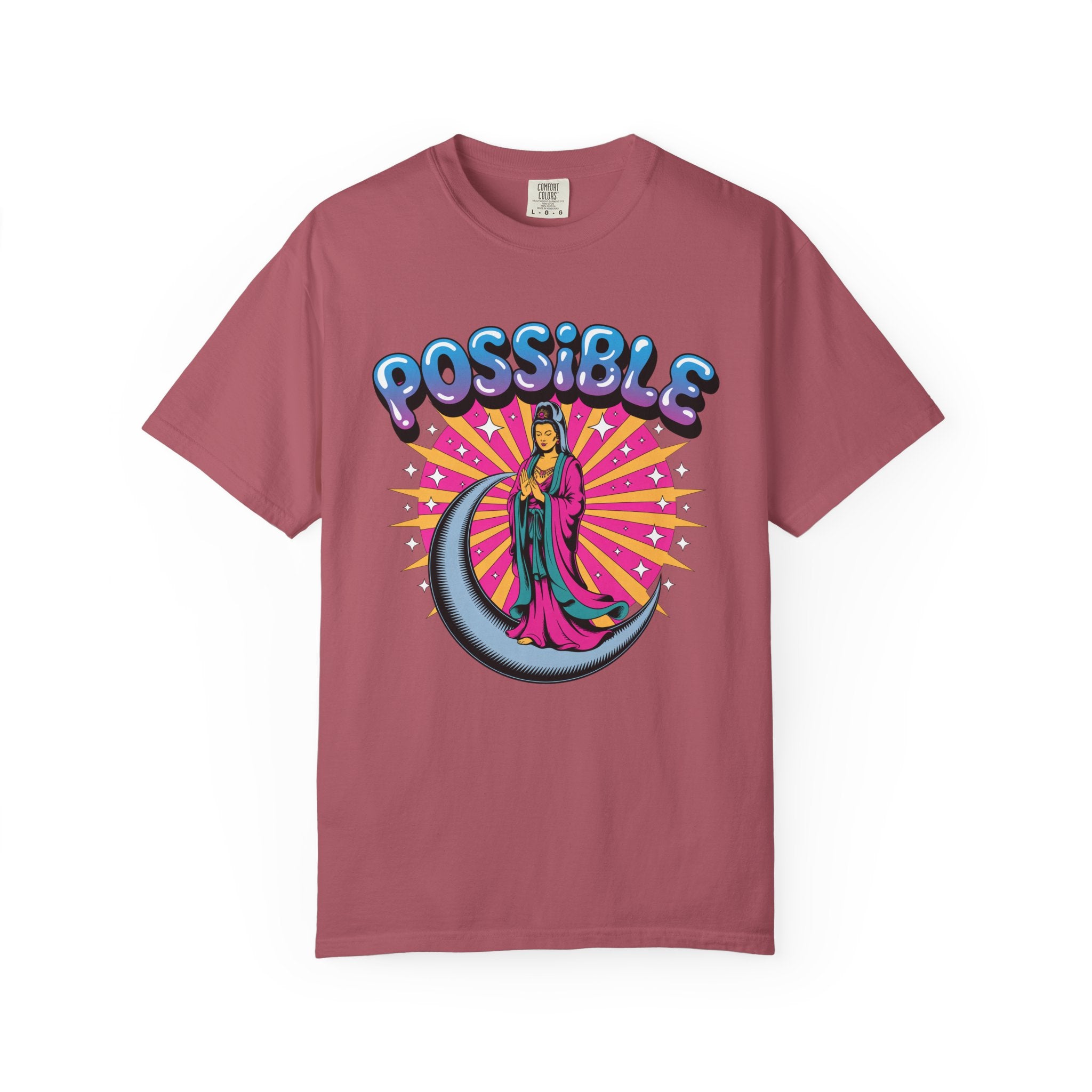 Quan Yin Retro Graffiti T-Shirt — "Everything the heart can imagine is possible"