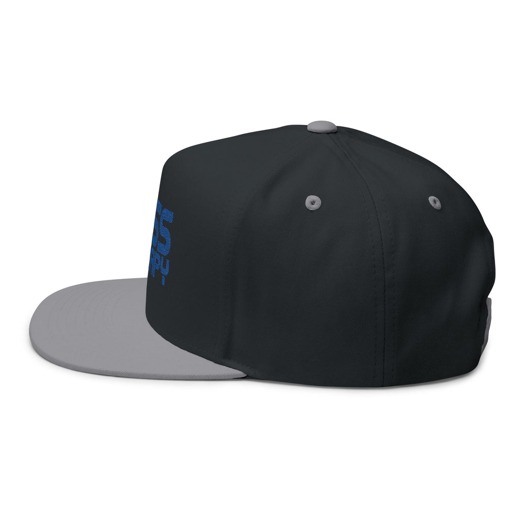 Flat Bill Cap - "Bass Therapy" Embroidered Snapback Hat
