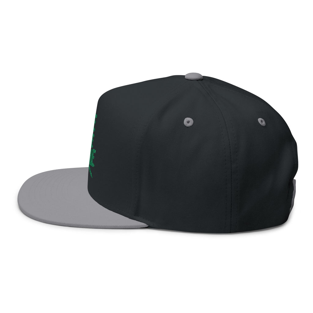 Flat Bill Cap - "Be The Smile" Embroidered Snapback Hat