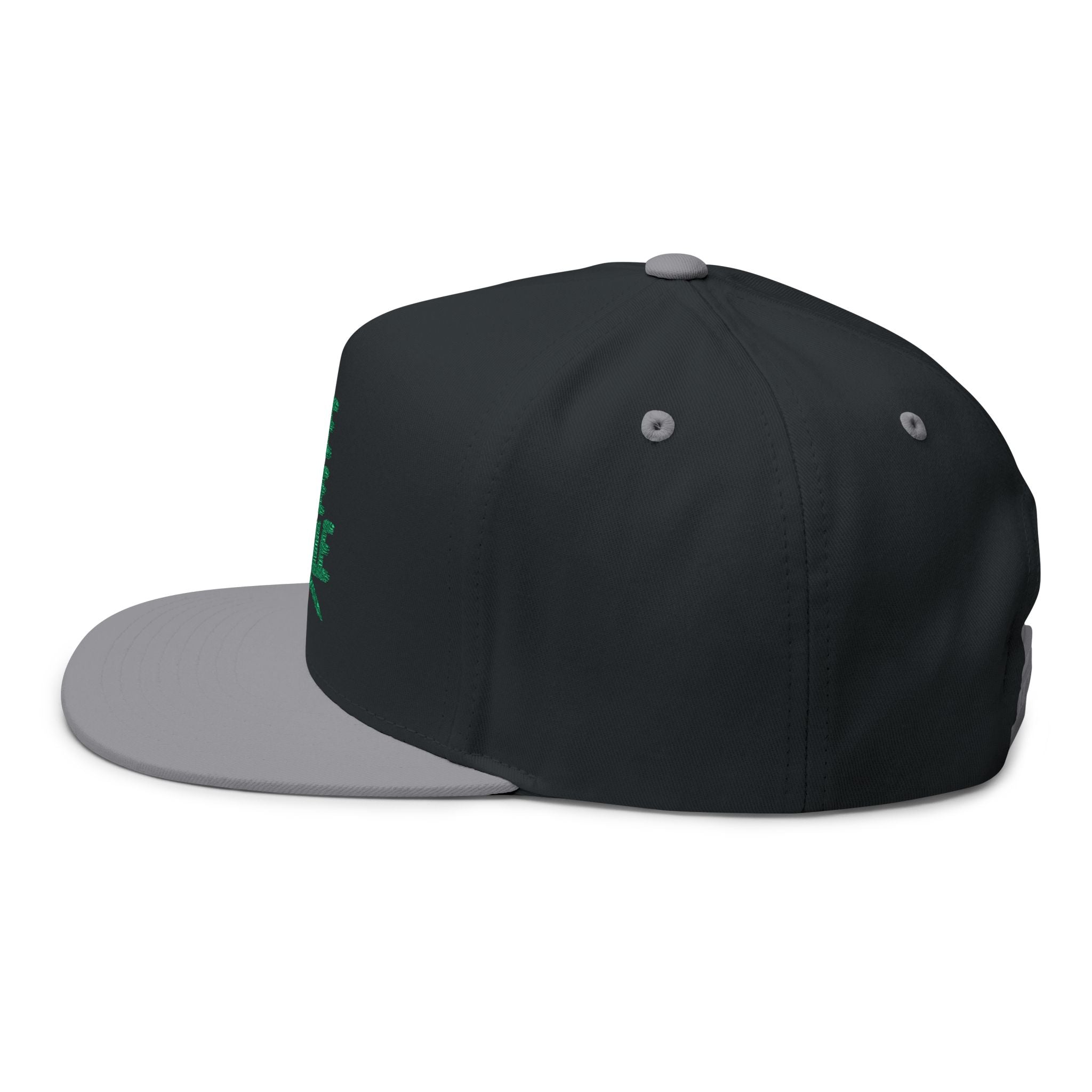 Flat Bill Cap - "Be The Smile" Embroidered Snapback Hat