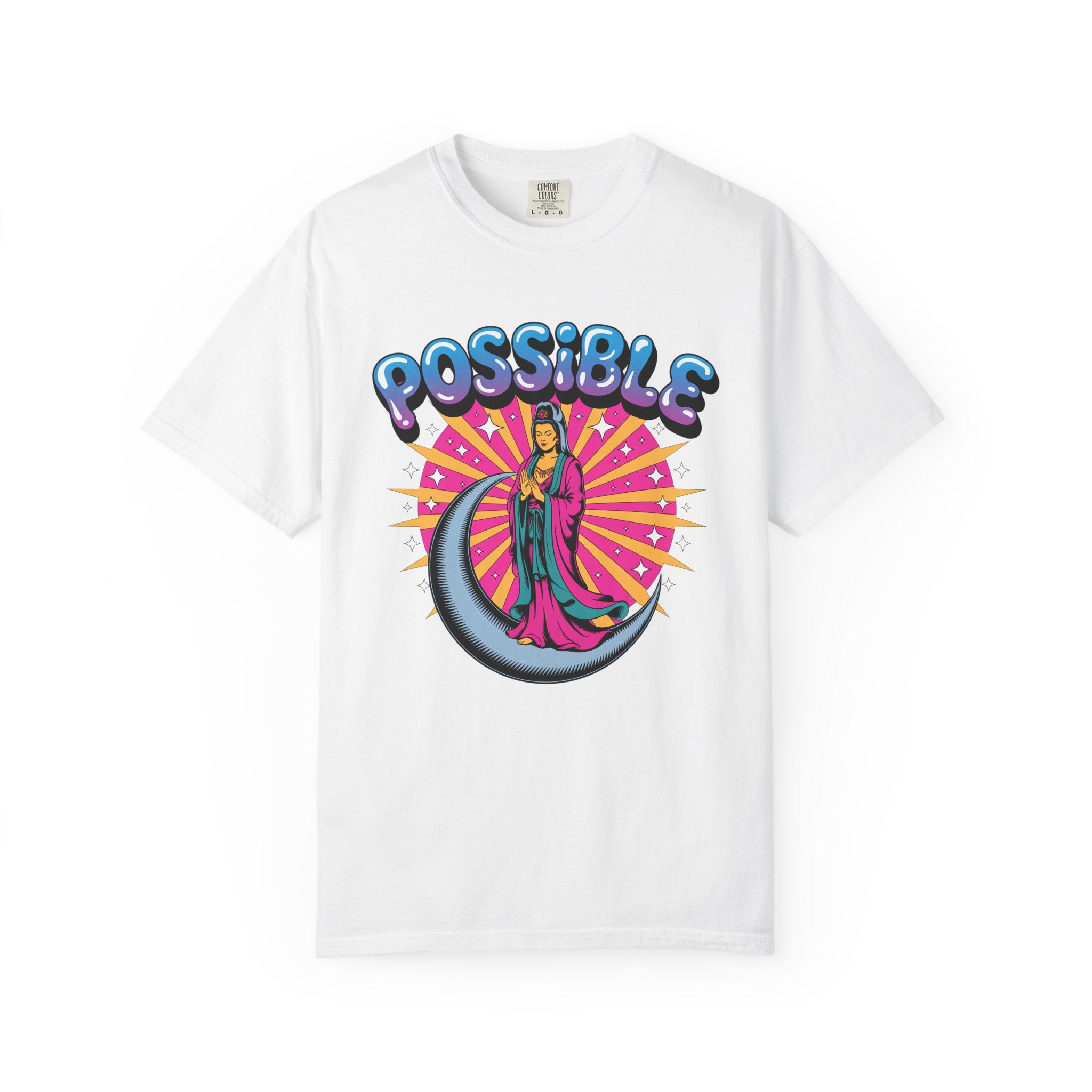 Quan Yin Retro Graffiti T-Shirt — "Everything the heart can imagine is possible"