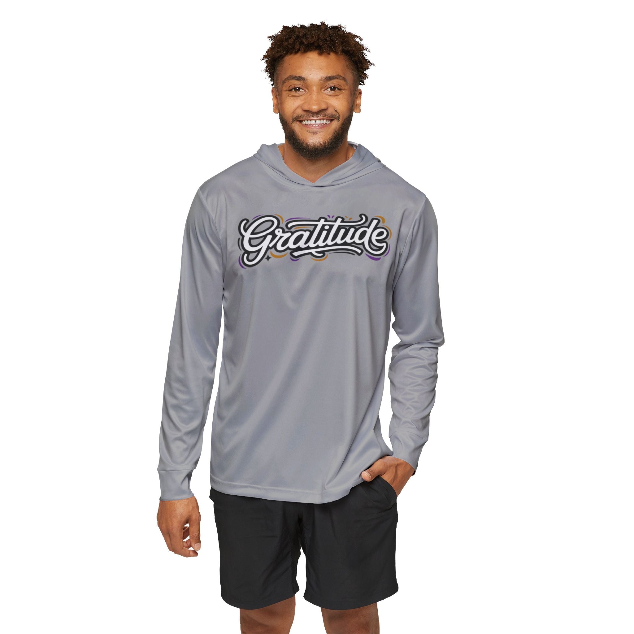 Gratitude Lightweight Hoodie — Energizing Beach & Dance Sportswear