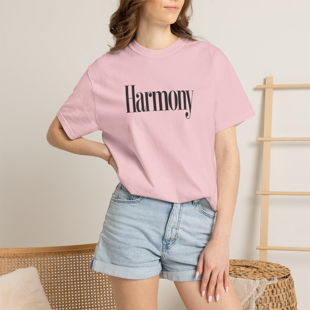 Harmony T-Shirt — Positive Message Garment-Dyed Tee