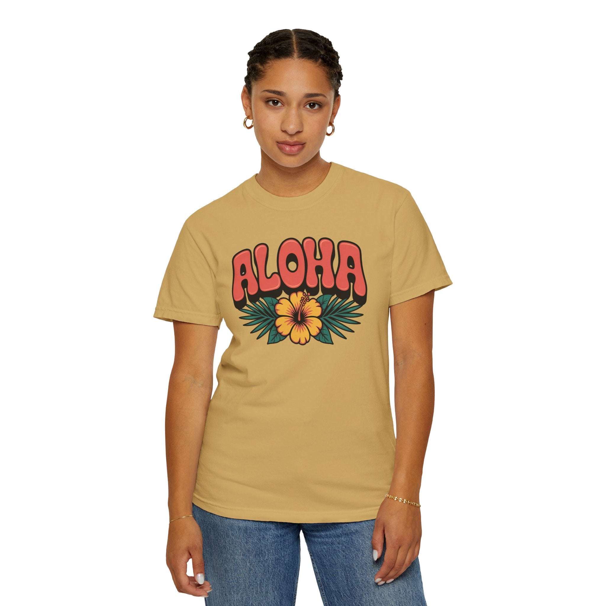Aloha T-Shirt — Positive Message Garment-Dyed Tee