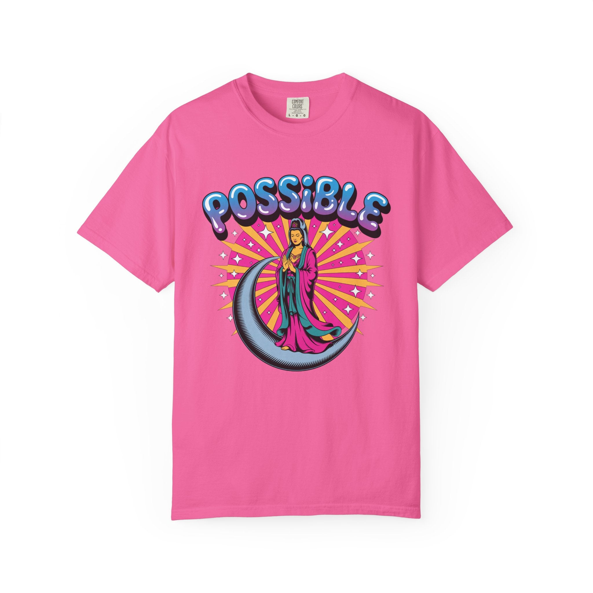 Quan Yin Retro Graffiti T-Shirt — "Everything the heart can imagine is possible"