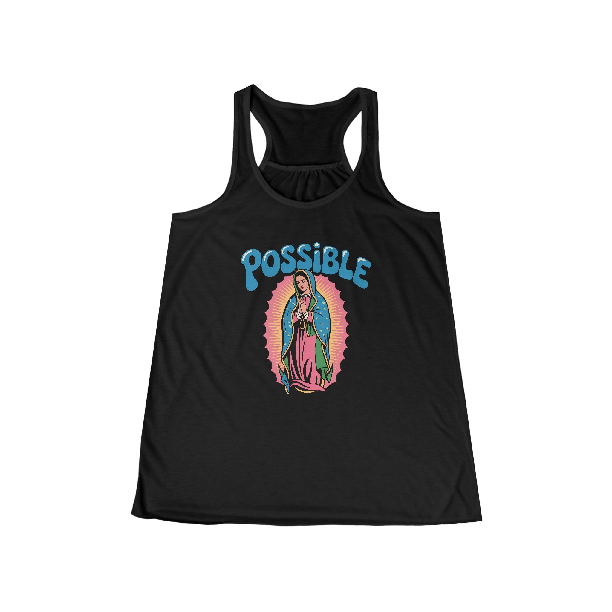 Possible: Virgin of Guadalupe Tank — Retro Inspirational Women's Racerback Tank Top