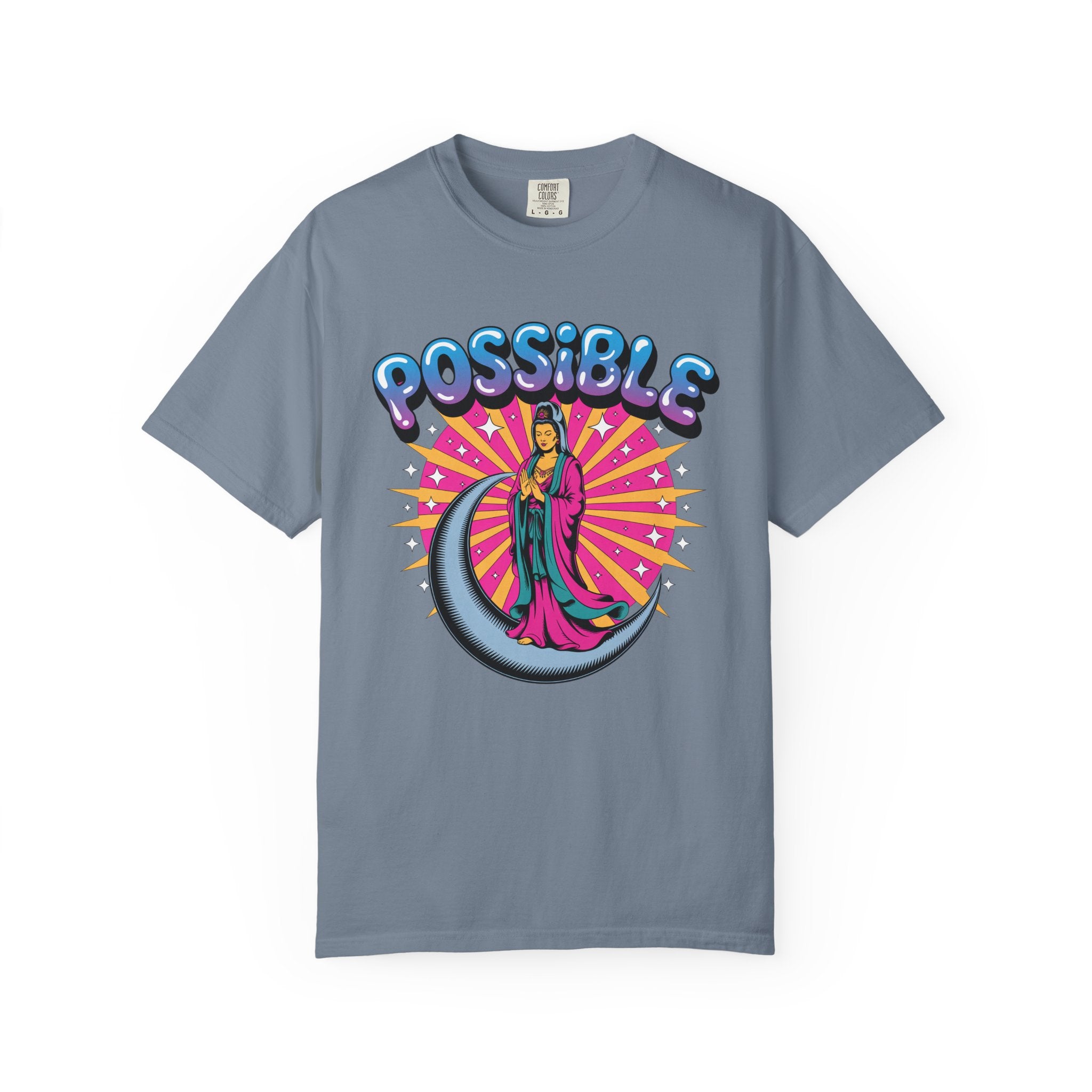 Quan Yin Retro Graffiti T-Shirt — "Everything the heart can imagine is possible"