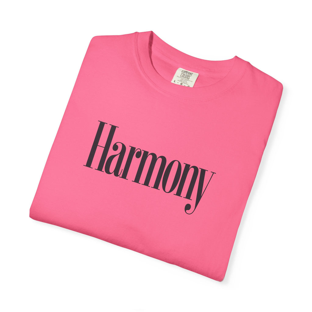 Harmony T-Shirt — Positive Message Garment-Dyed Tee