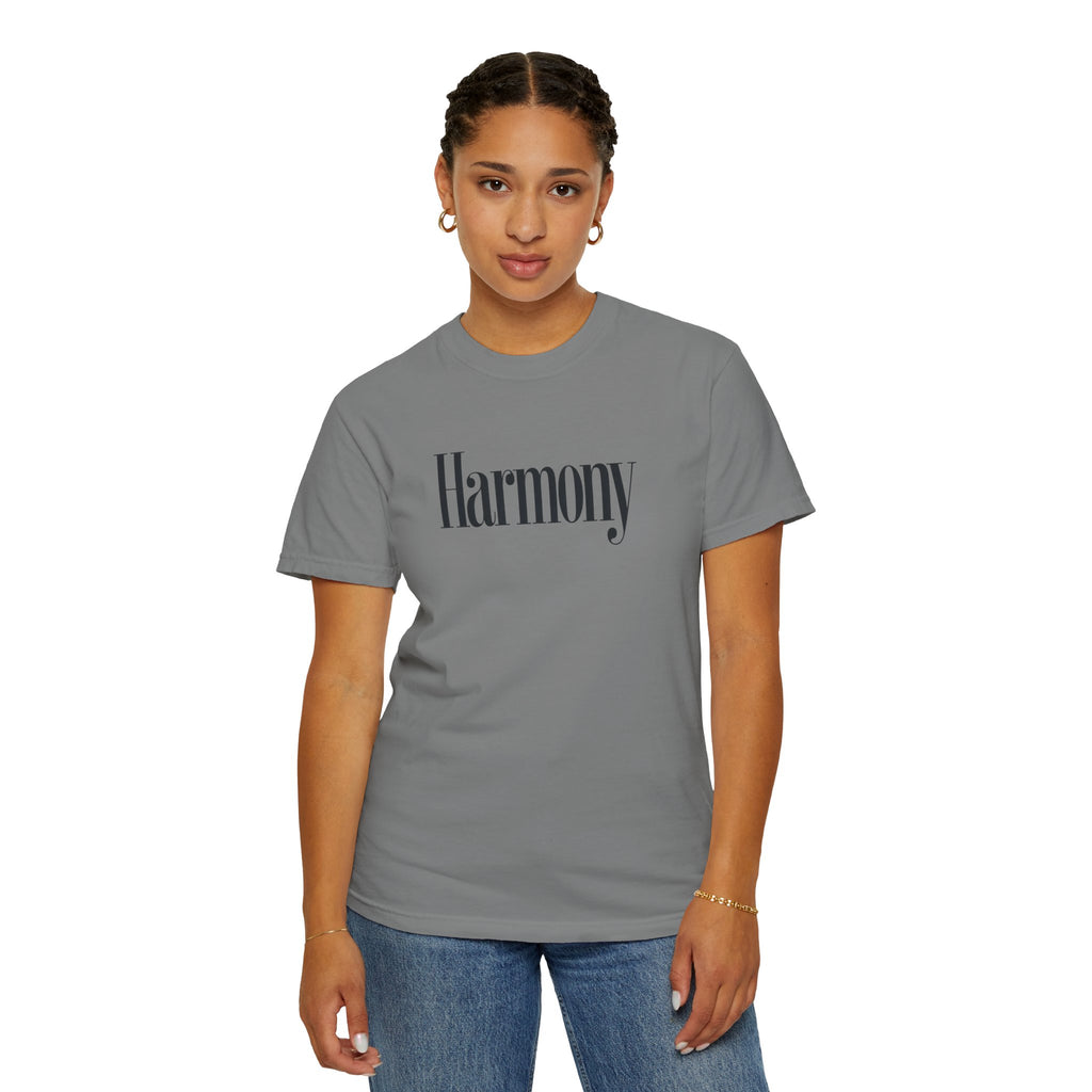 Harmony T-Shirt — Positive Message Garment-Dyed Tee