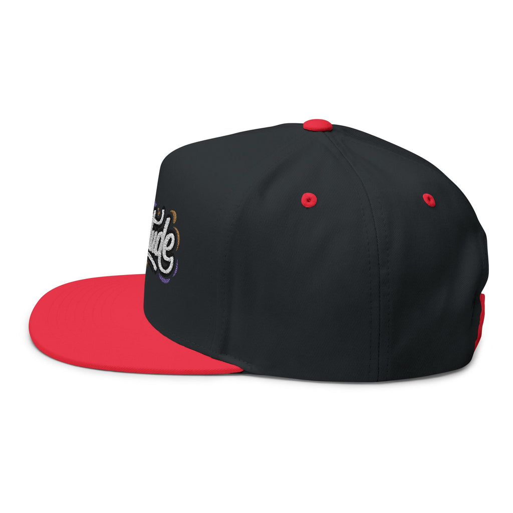 Flat Bill Cap - "GRATITUDE" Embroidered Snapback Hat