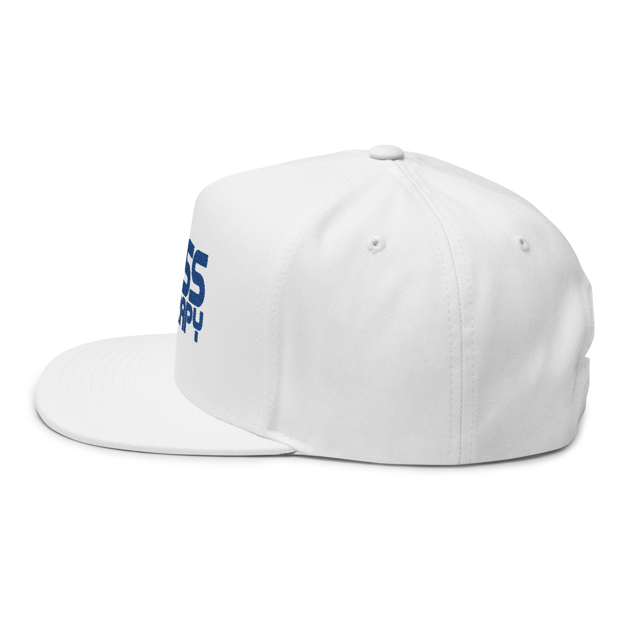 Flat Bill Cap - "Bass Therapy" Embroidered Snapback Hat