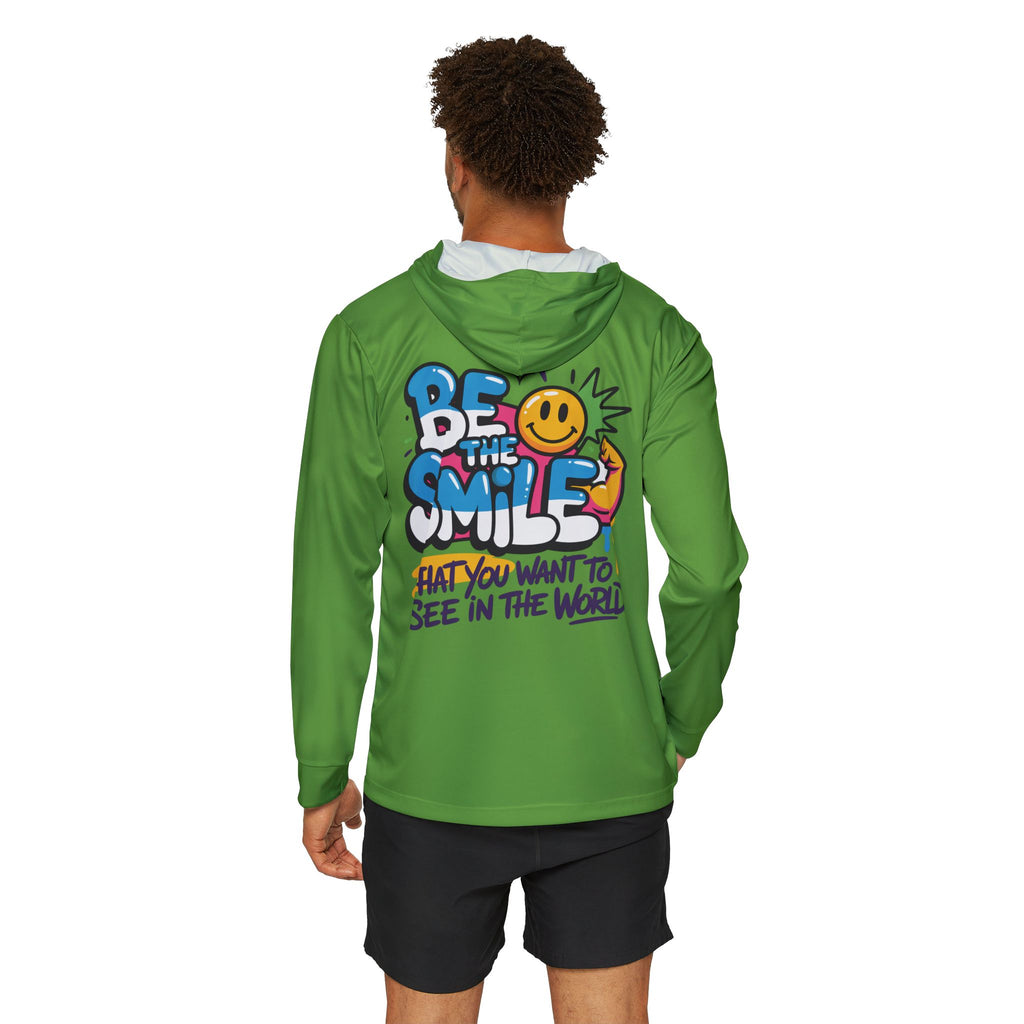 Be The Smile Beach Hoodie — Men's lightweight UV ultra comfort shirt