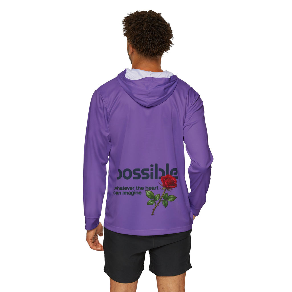 Unisex sleek, ultra-comfortable Hoodie — "Possible: whatever the heart can imagine" Dance & UV Beachwear