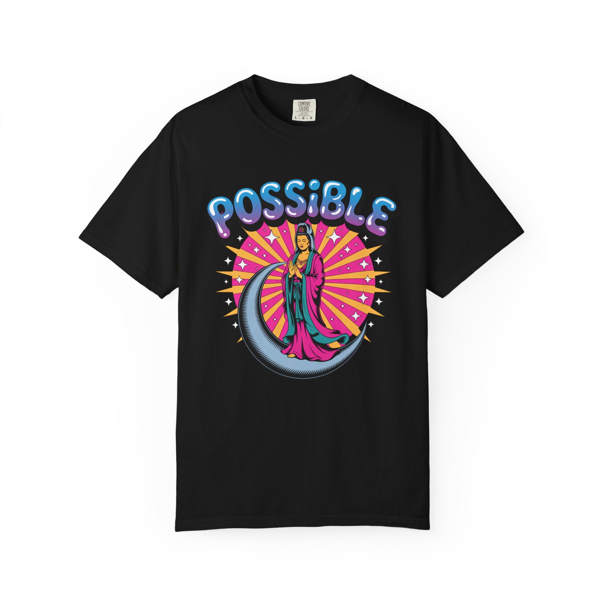 Quan Yin Retro Graffiti T-Shirt — "Everything the heart can imagine is possible"