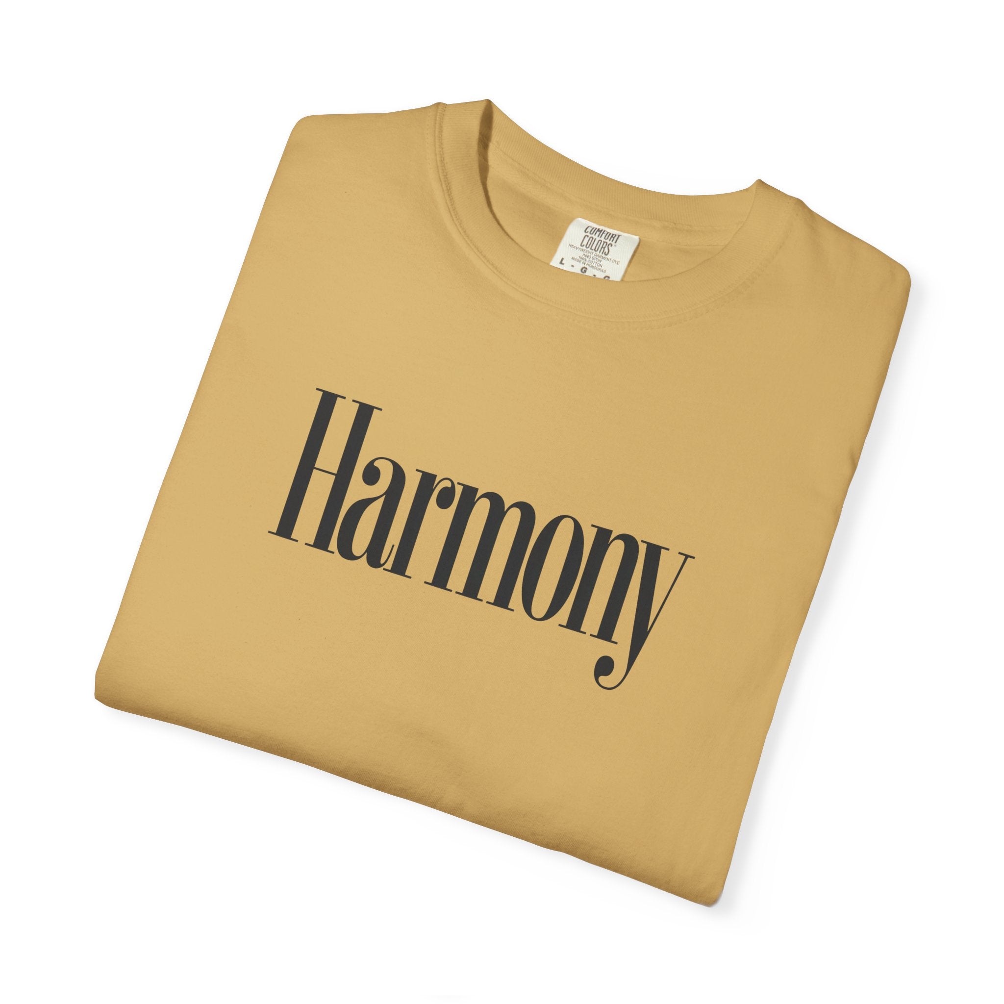 Harmony T-Shirt — Positive Message Garment-Dyed Tee