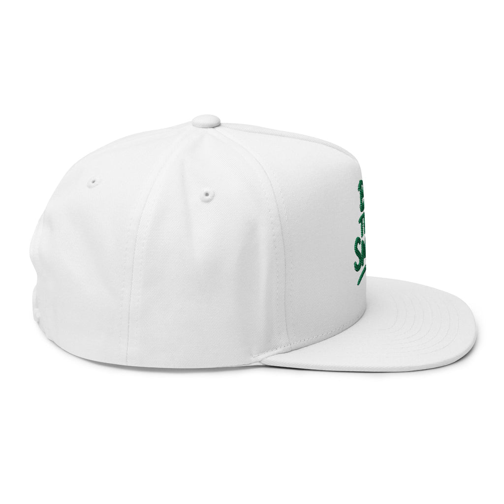 Flat Bill Cap - "Be The Smile" Embroidered Snapback Hat