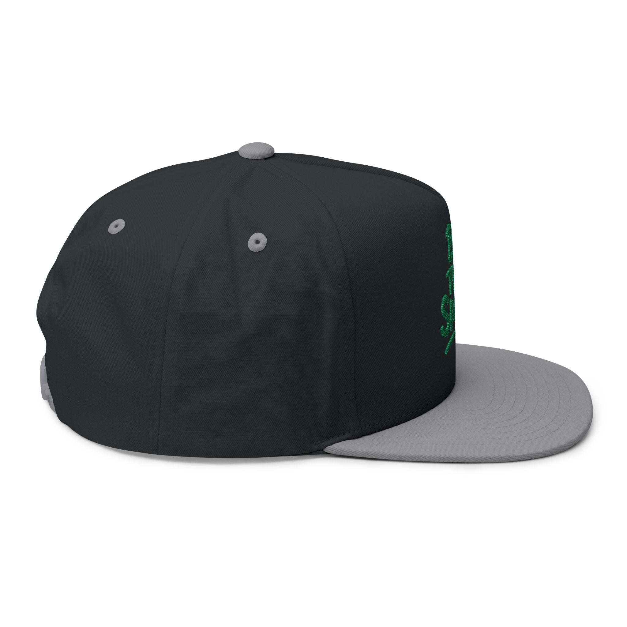 Flat Bill Cap - "Be The Smile" Embroidered Snapback Hat