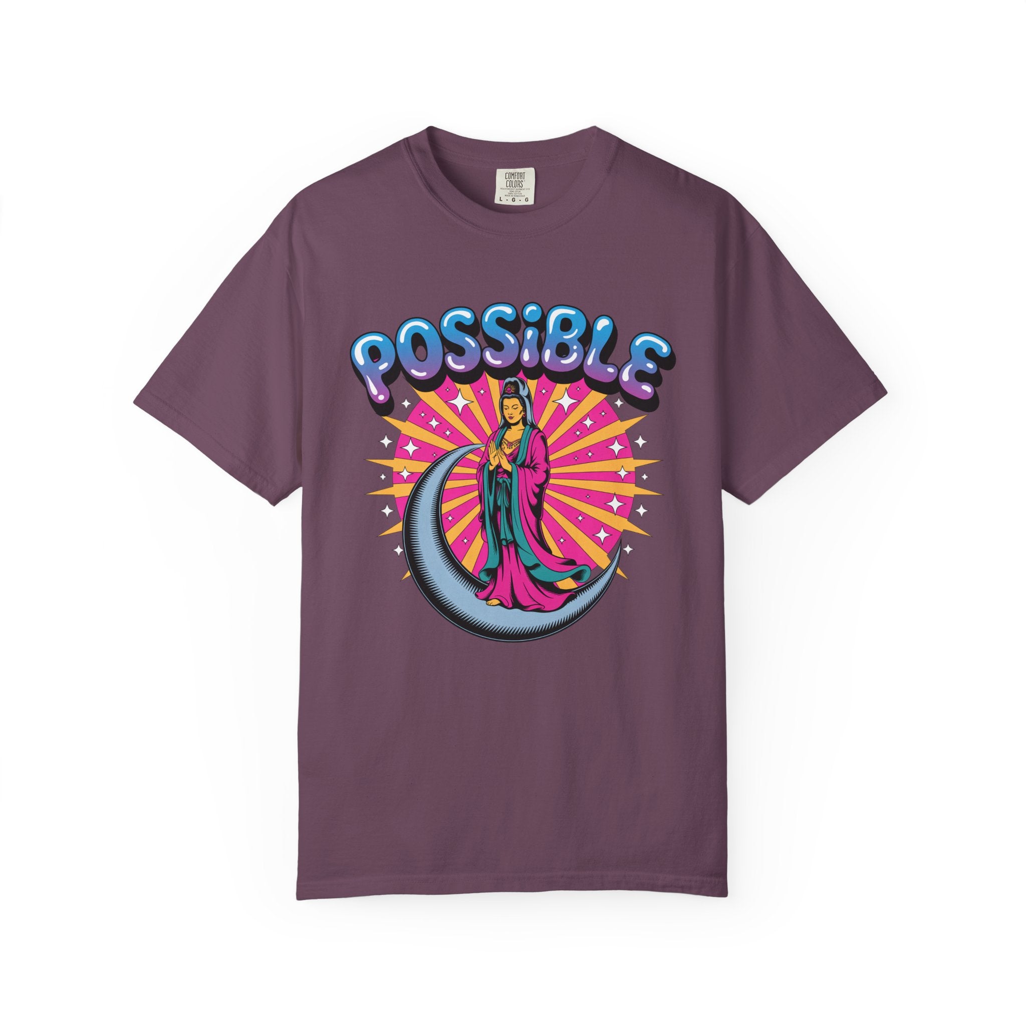 Quan Yin Retro Graffiti T-Shirt — "Everything the heart can imagine is possible"