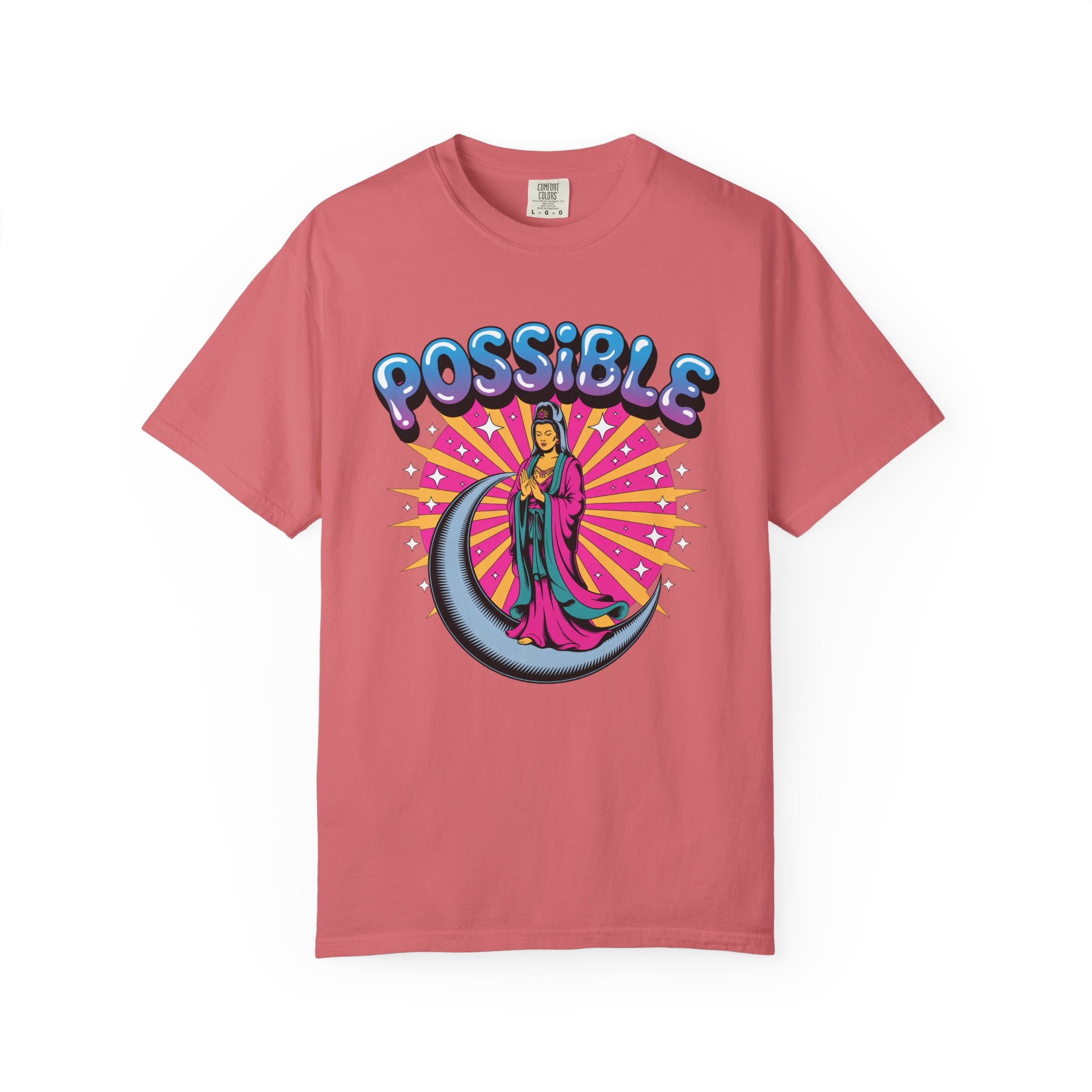 Quan Yin Retro Graffiti T-Shirt — "Everything the heart can imagine is possible"