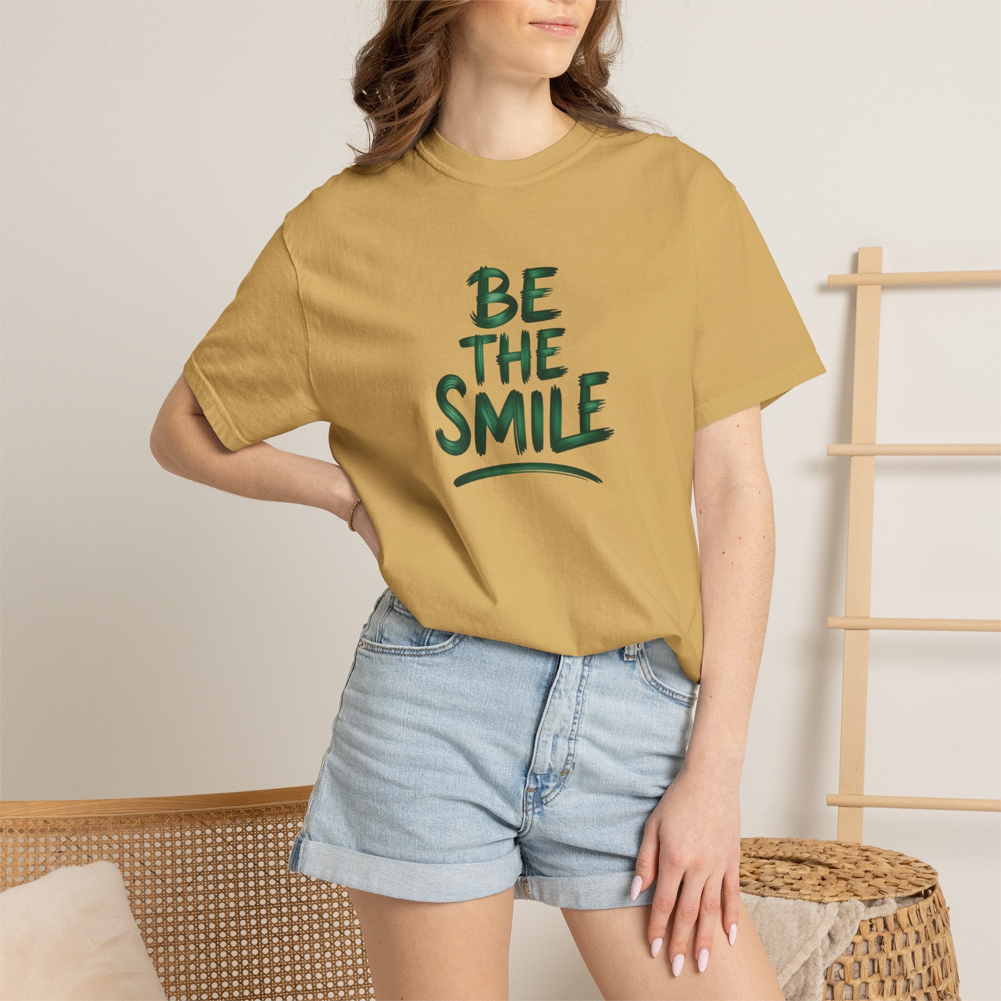 Be the Smile T-Shirt — Positive Message Garment-Dyed Tee