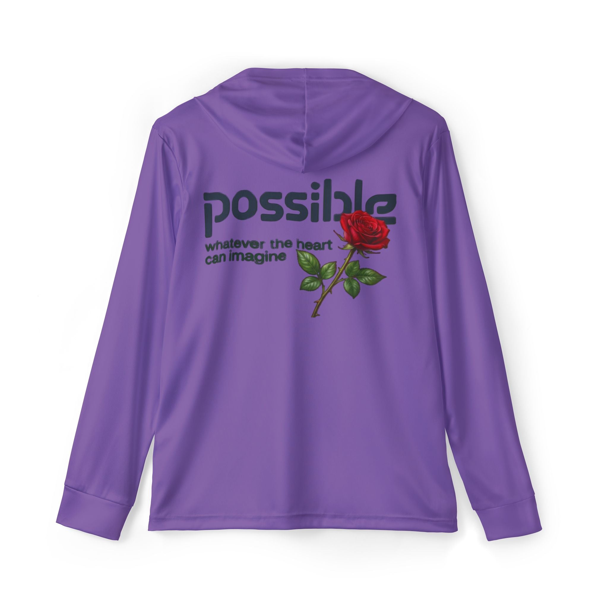 Unisex sleek, ultra-comfortable Hoodie (Remix)— "Possible: whatever the heart can imagine" Dance & UV Beachwear