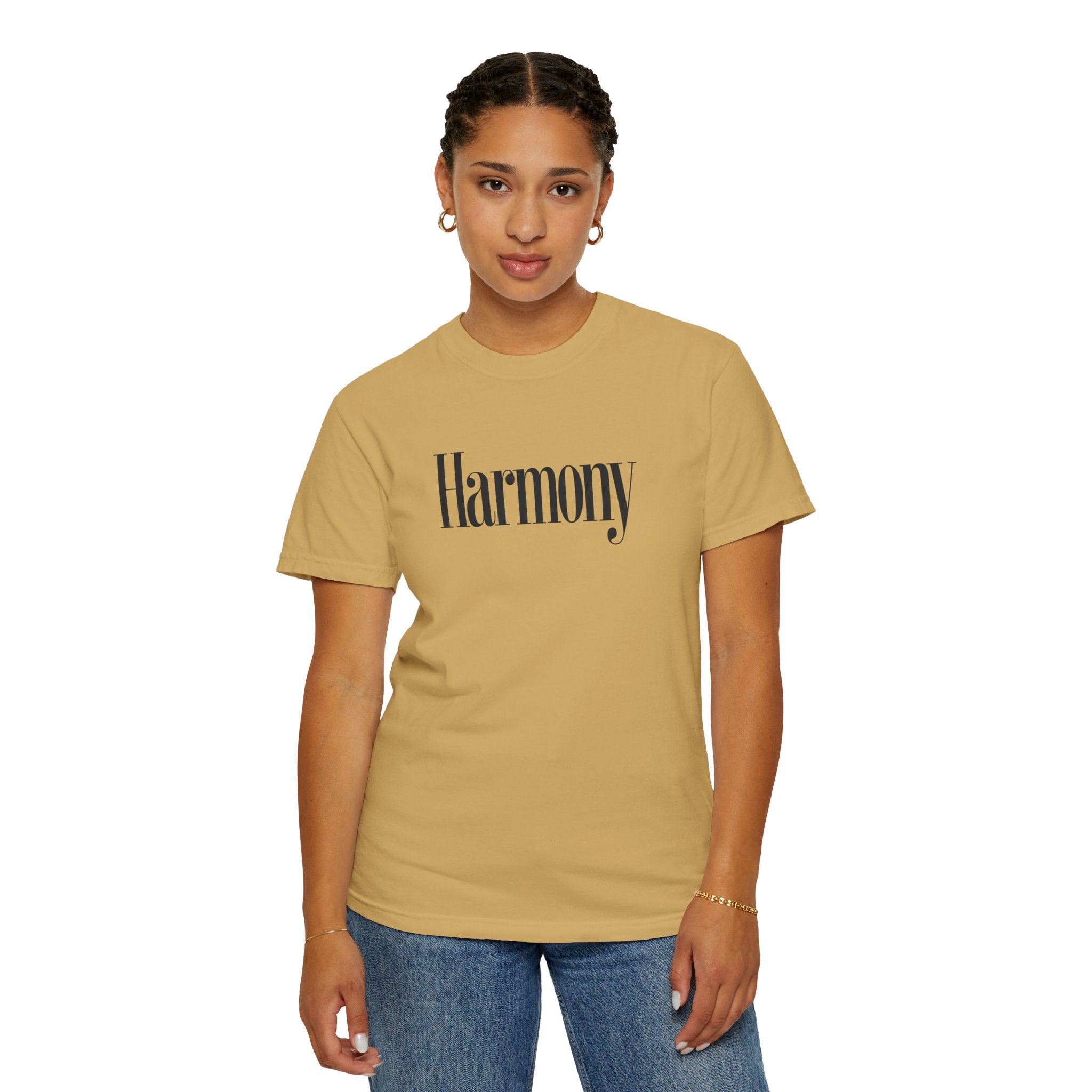 Harmony T-Shirt — Positive Message Garment-Dyed Tee