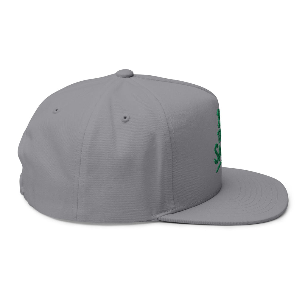 Flat Bill Cap - "Be The Smile" Embroidered Snapback Hat