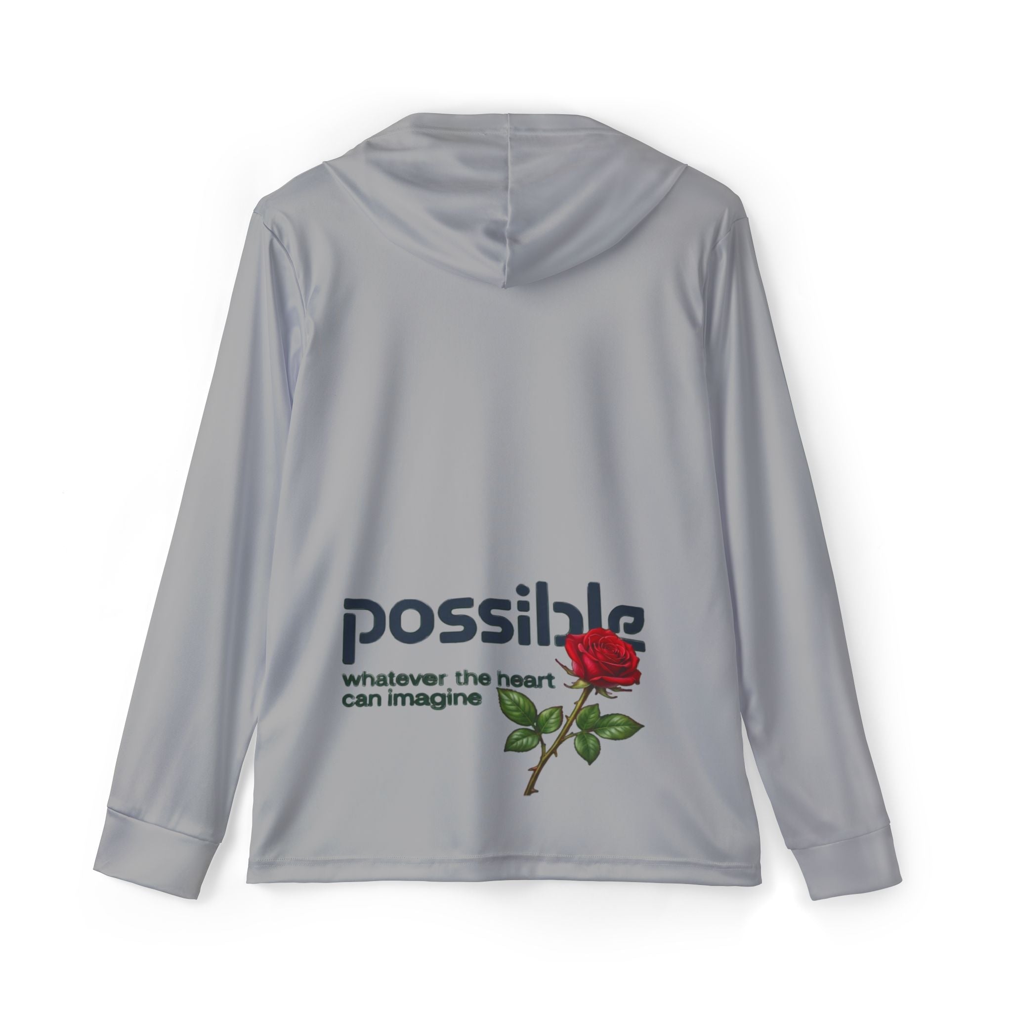 Unisex sleek, ultra-comfortable Hoodie — "Possible: whatever the heart can imagine" Dance & UV Beachwear