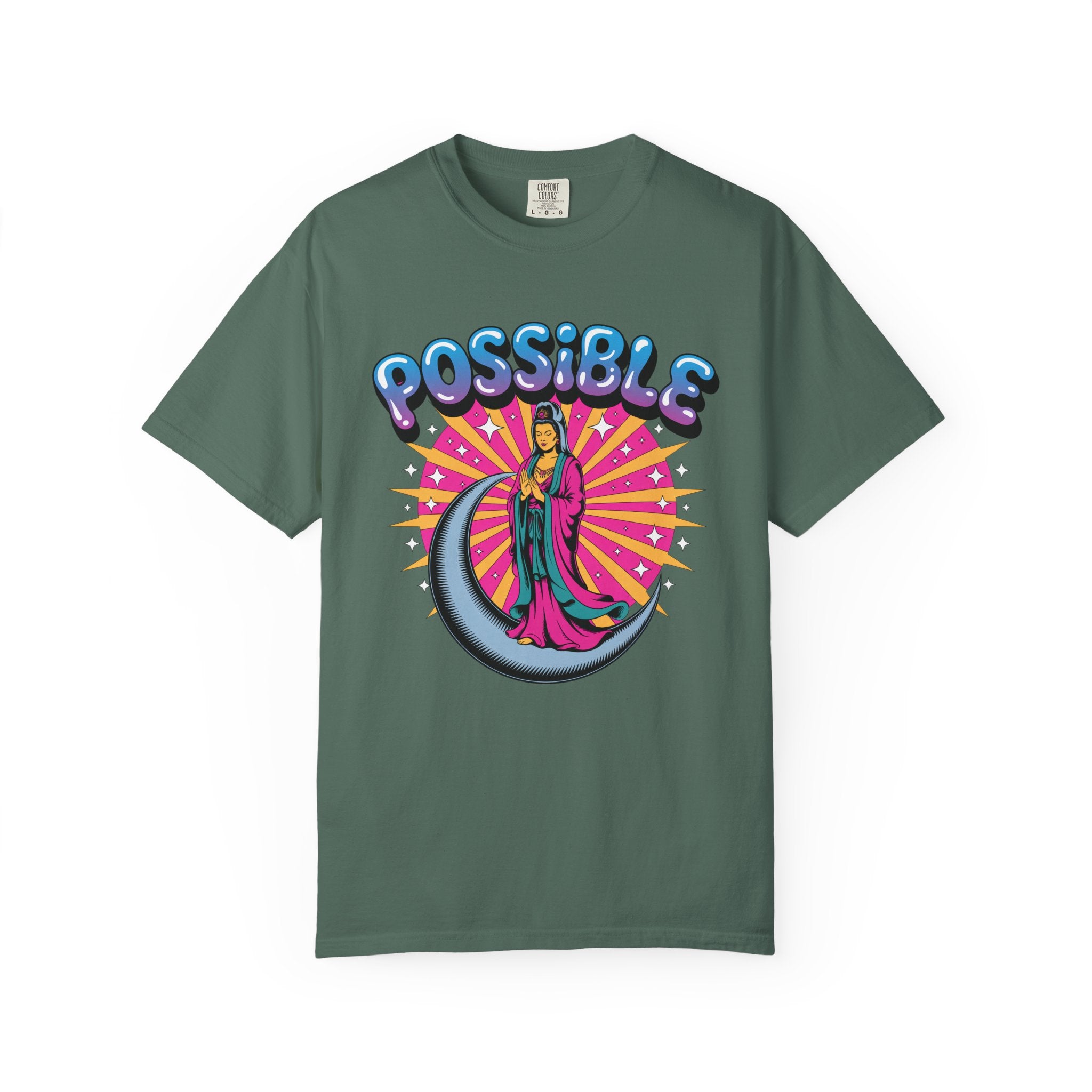 Quan Yin Retro Graffiti T-Shirt — "Everything the heart can imagine is possible"