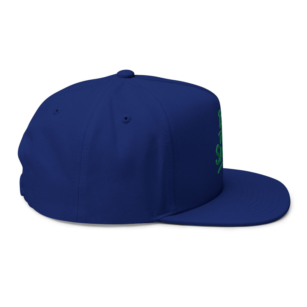 Flat Bill Cap - "Be The Smile" Embroidered Snapback Hat