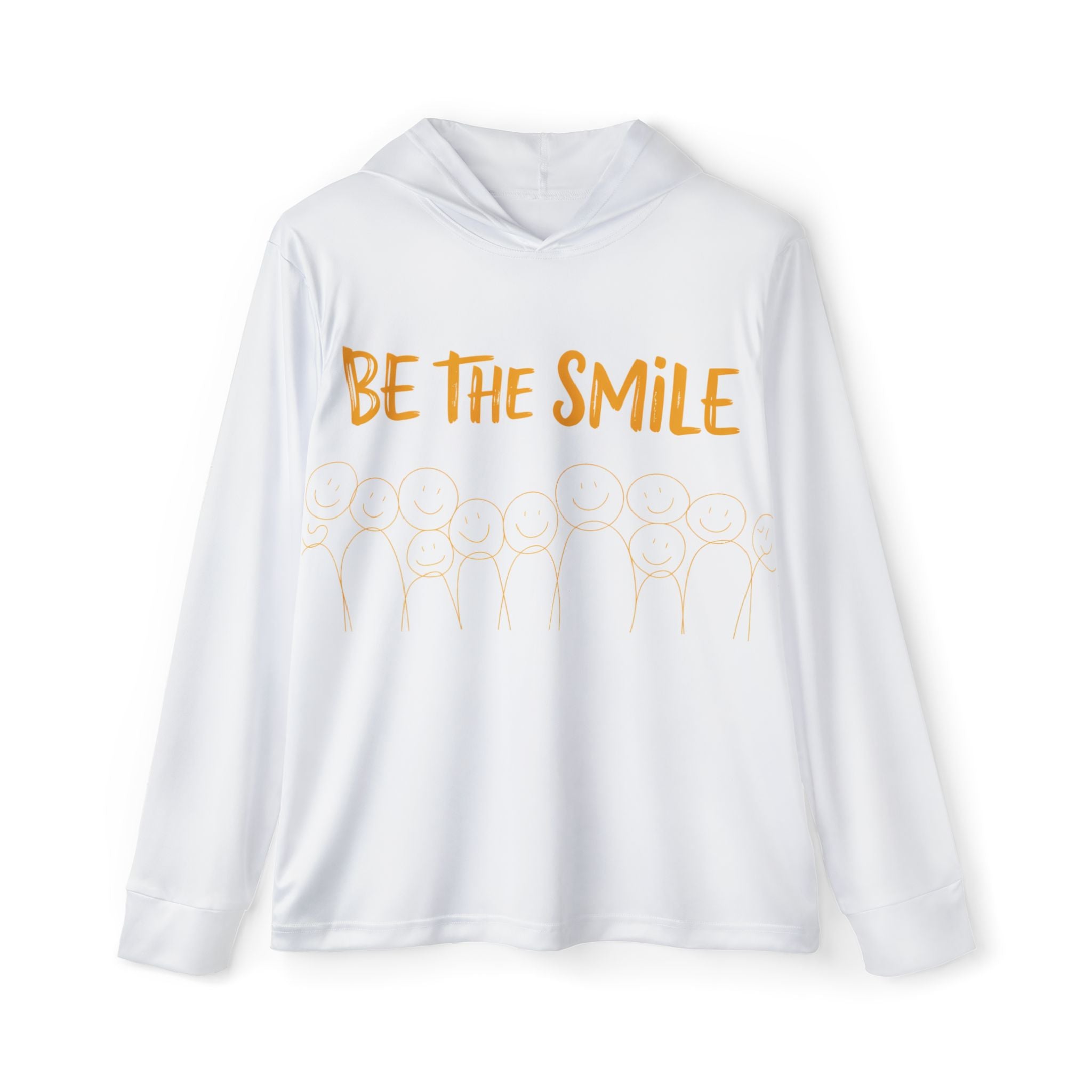 Be The Smile Beach Hoodie — Men's lightweight UV ultra comfort shirt