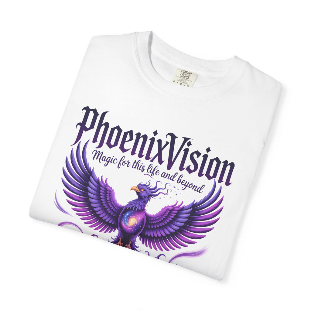 Phoenix Vision Graphic T-Shirt – Purple Phoenix "Magic from this Life and Beyond"