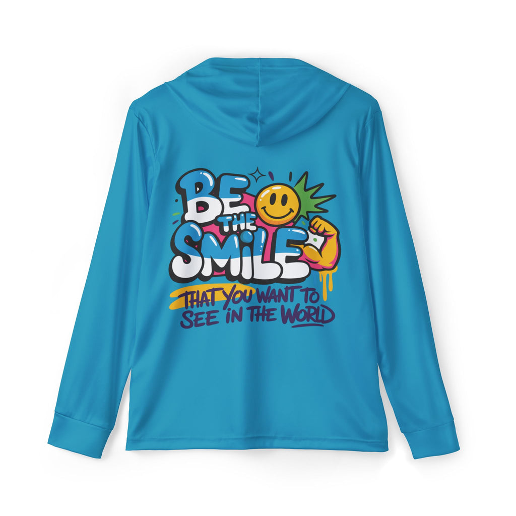 Be The Smile Beach Hoodie — Men's lightweight UV ultra comfort shirt