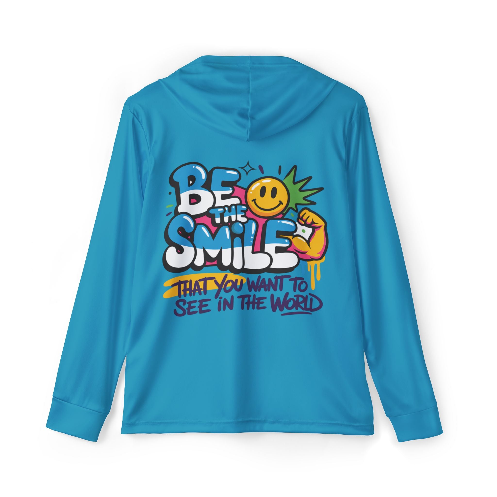 Be The Smile Beach Hoodie — Men's lightweight UV ultra comfort shirt