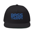 Flat Bill Cap - "Bass Therapy" Embroidered Snapback Hat