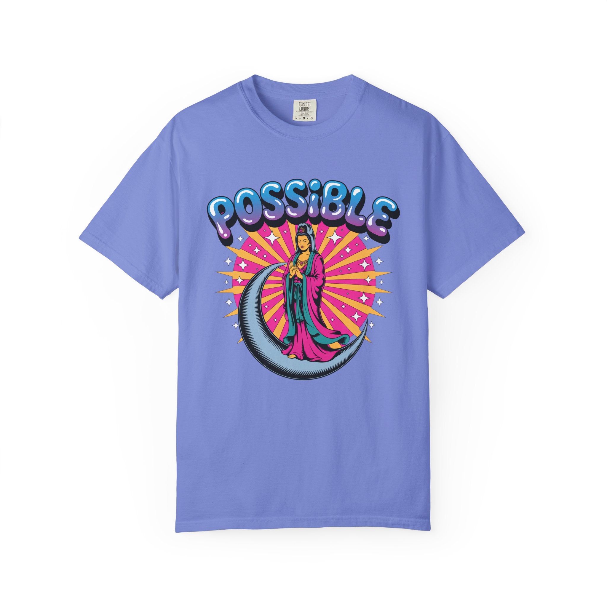 Quan Yin Retro Graffiti T-Shirt — "Everything the heart can imagine is possible"