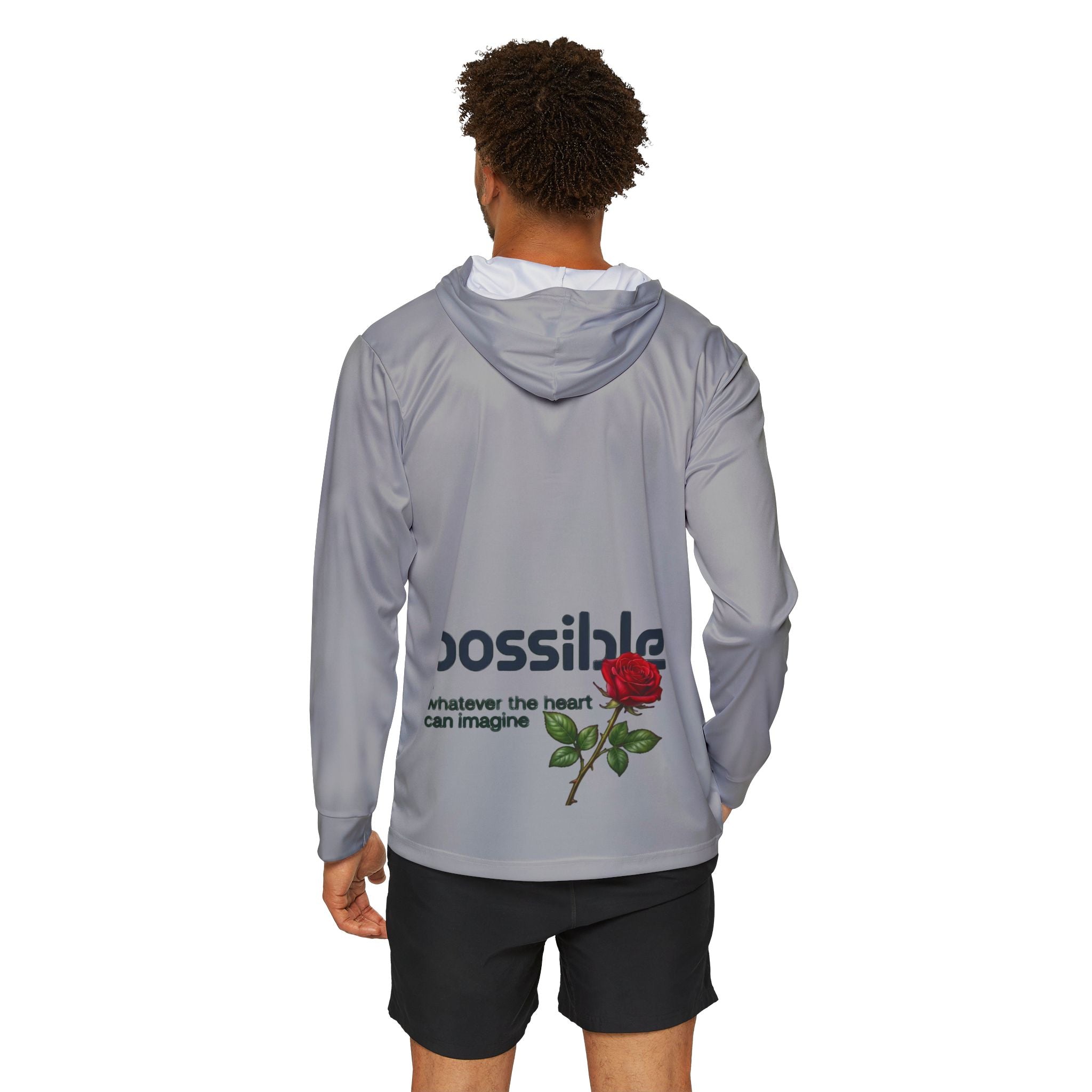 Unisex sleek, ultra-comfortable Hoodie — "Possible: whatever the heart can imagine" Dance & UV Beachwear