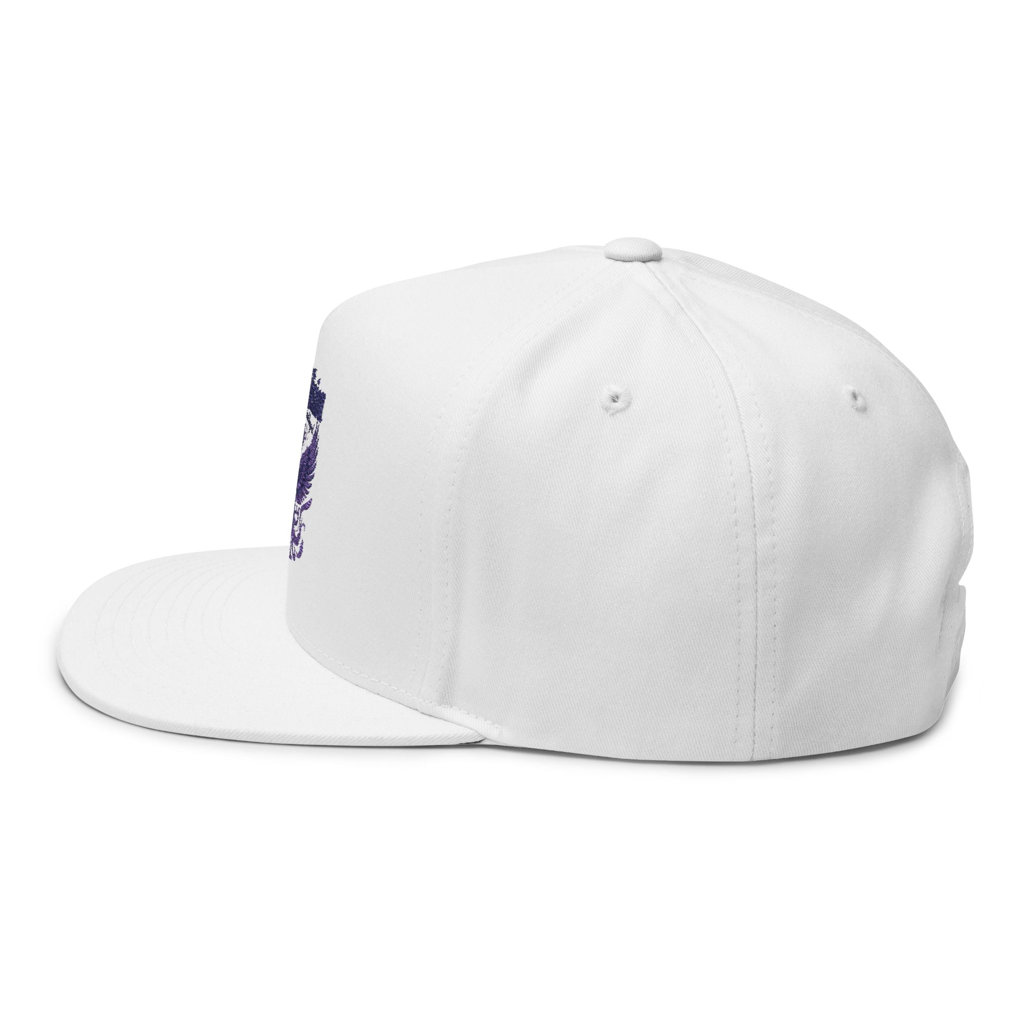 Flat Bill Cap - "phoenixvision" Embroidered Snapback Hat