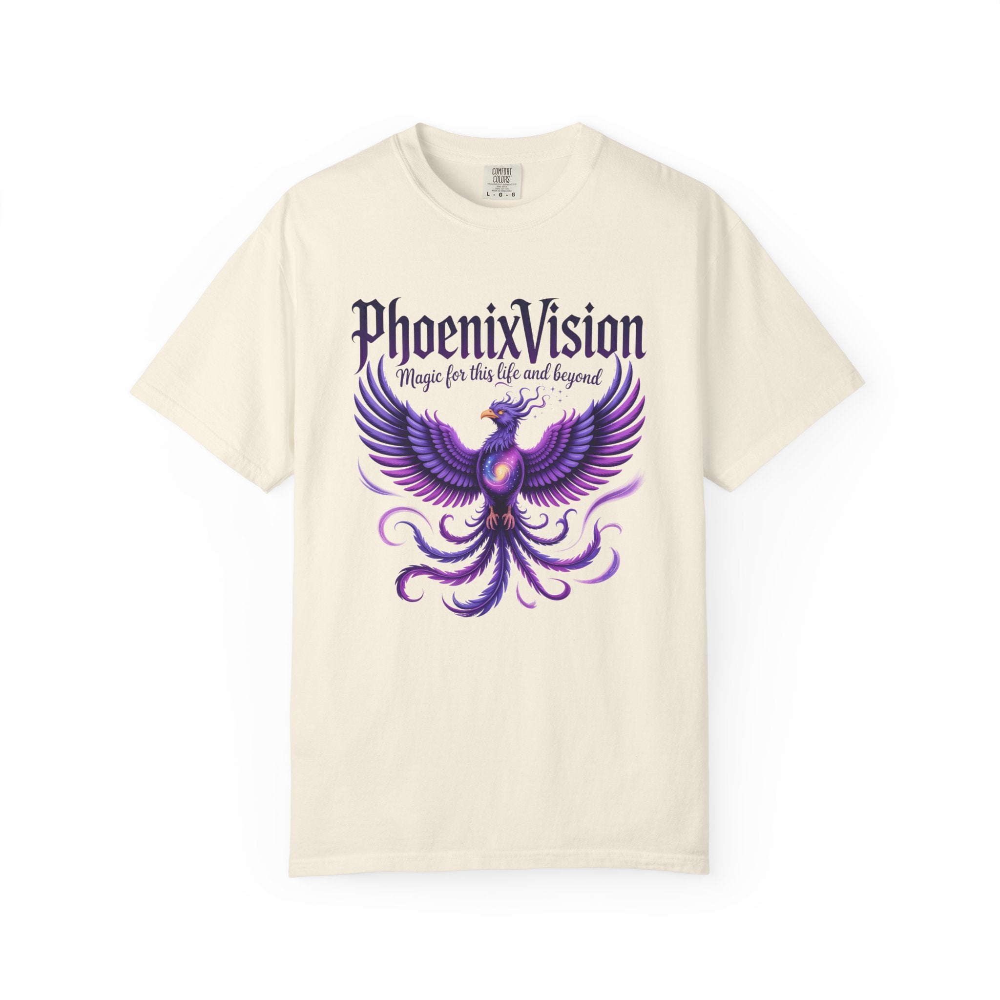 Phoenix Vision Graphic T-Shirt – Purple Phoenix "Magic from this Life and Beyond"