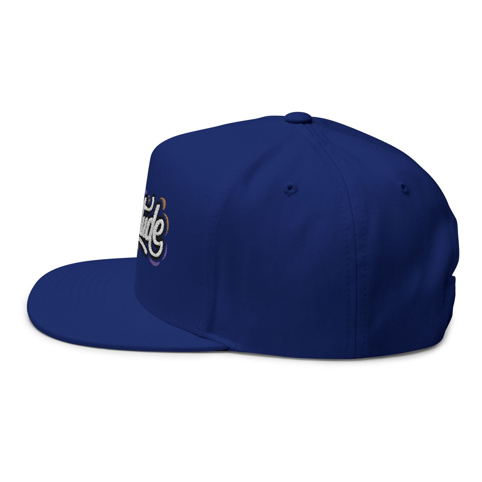 Flat Bill Cap - "GRATITUDE" Embroidered Snapback Hat
